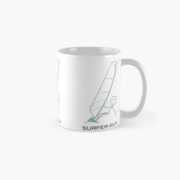 Funny Mens Windsurfing Design, Boy Windsurfer Gift Classic Mug