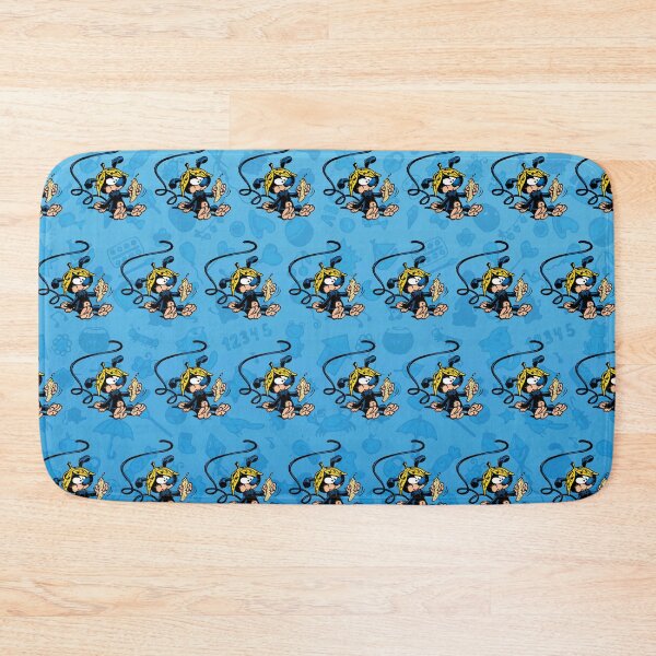 Item preview, Marsupilami baby eating banana / Light blue design / Pattern designed and sold by Hubashop.