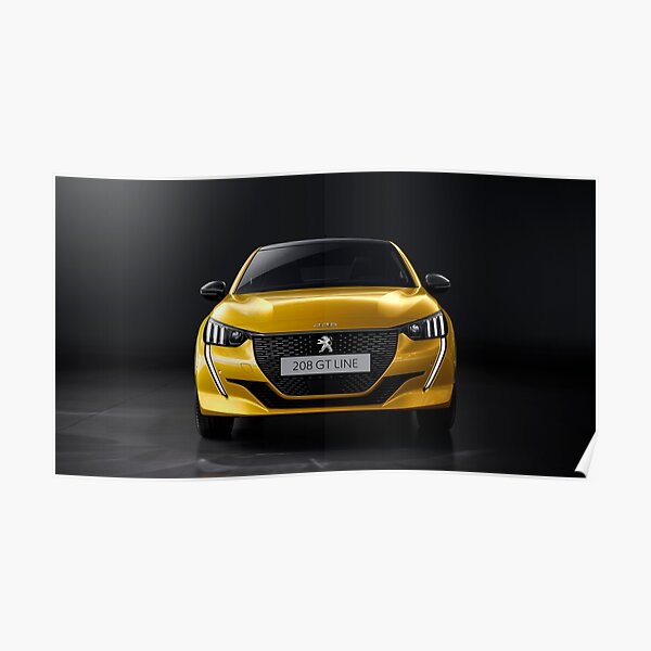 Peugeot 208 GT line face avant Poster