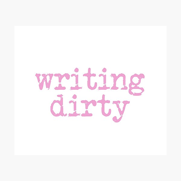Item preview, writing dirty pink type designed and sold by TeaRoseWriter.