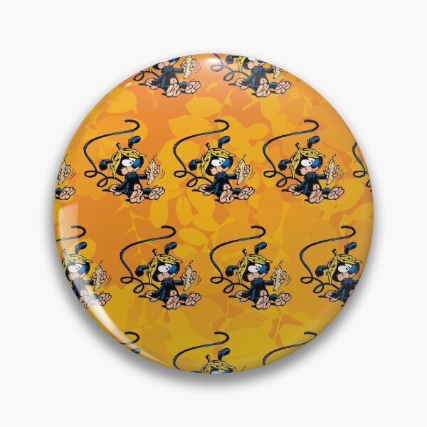 Item preview, Marsupilami baby eating banana / Orange design / Pattern designed and sold by Hubashop.