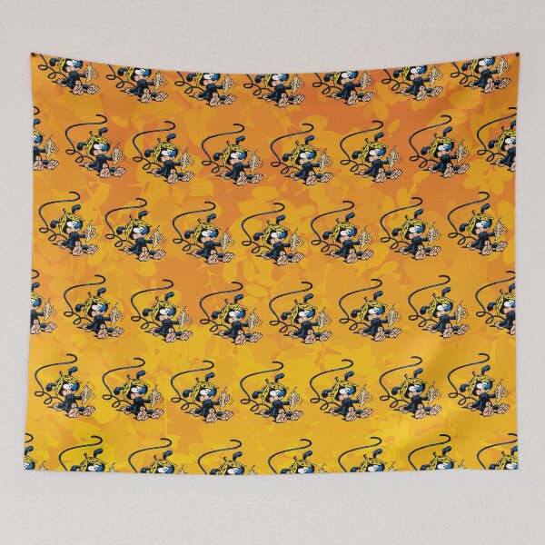 Item preview, Marsupilami baby eating banana / Orange design / Pattern designed and sold by Hubashop.