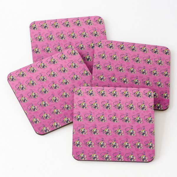 Item preview, Marsupilami baby eating banana / Pink design / Pattern designed and sold by Hubashop.
