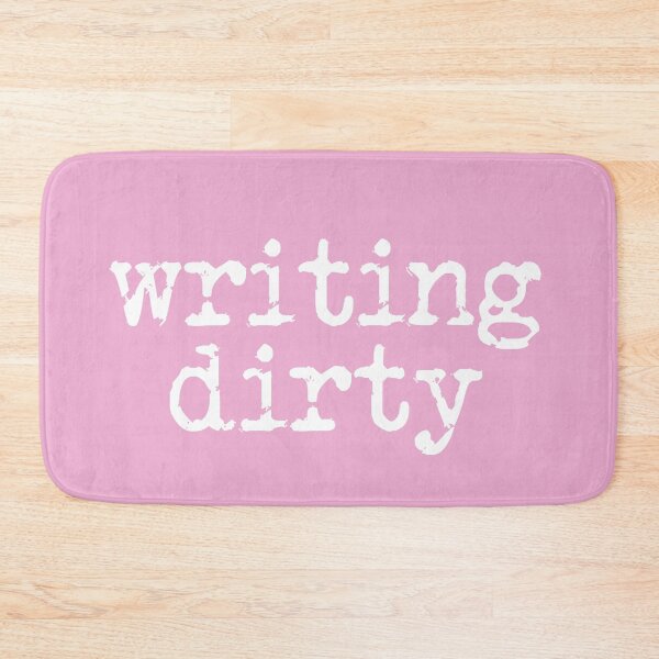 Item preview, writing dirty white type on pink designed and sold by TeaRoseWriter.