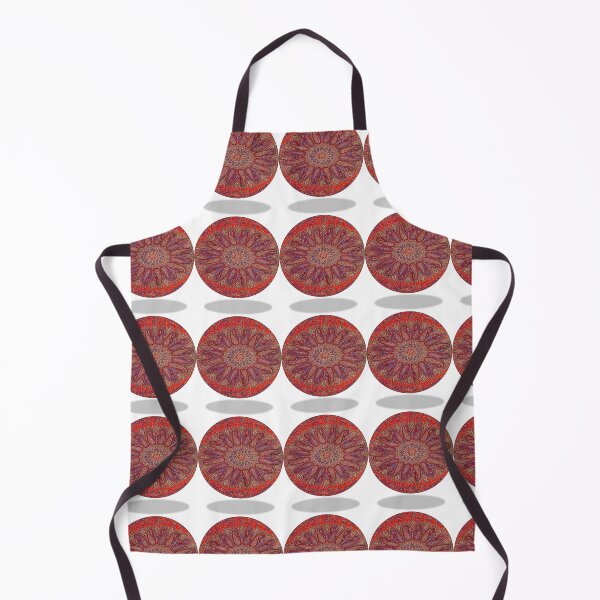 Item preview, MANDALAS - RED- YELLOW DECORATED-DECORATIVE PATTERN FOR BIRTHDAY-OCCASIONS designed and sold by Dahani-mo.
