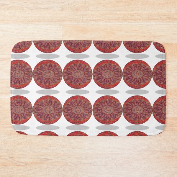 Item preview, MANDALAS - RED- YELLOW DECORATED-DECORATIVE PATTERN FOR BIRTHDAY-OCCASIONS designed and sold by Dahani-mo.