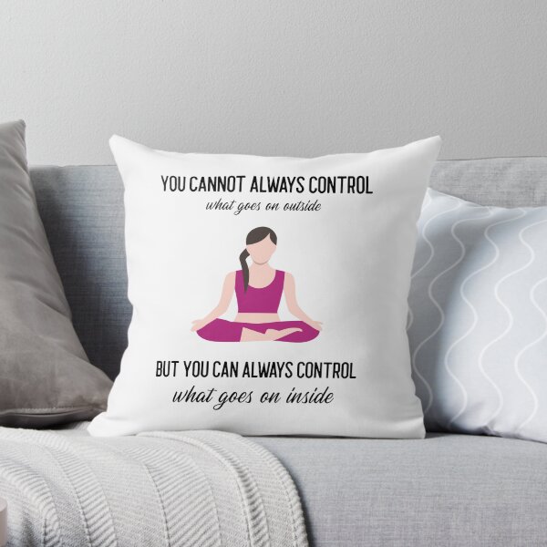 Yoga Positive quotes Throw Pillow
