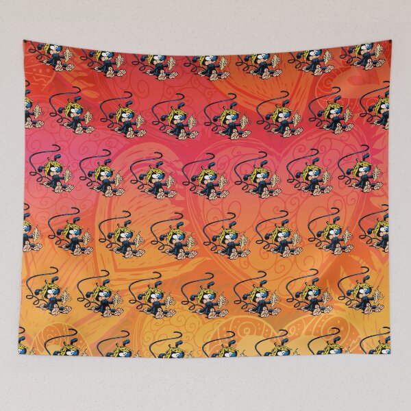 Item preview, Marsupilami baby eating banana / Red design / Pattern designed and sold by Hubashop.