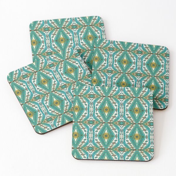 Item preview, Diamond Teal Gold pattern designed and sold by Aquila Light Pictures.