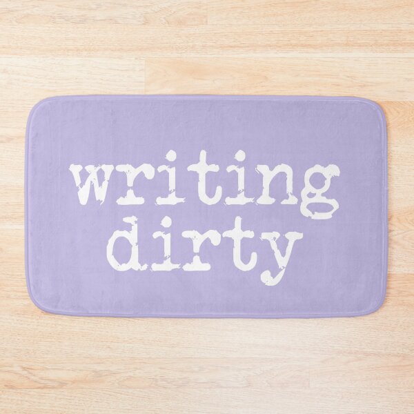 Item preview, writing dirty white type on lavender designed and sold by TeaRoseWriter.