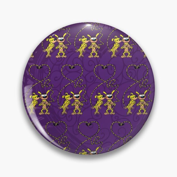 Item preview, Marsupilami and girl kissing / Purple design / Pattern designed and sold by Hubashop.