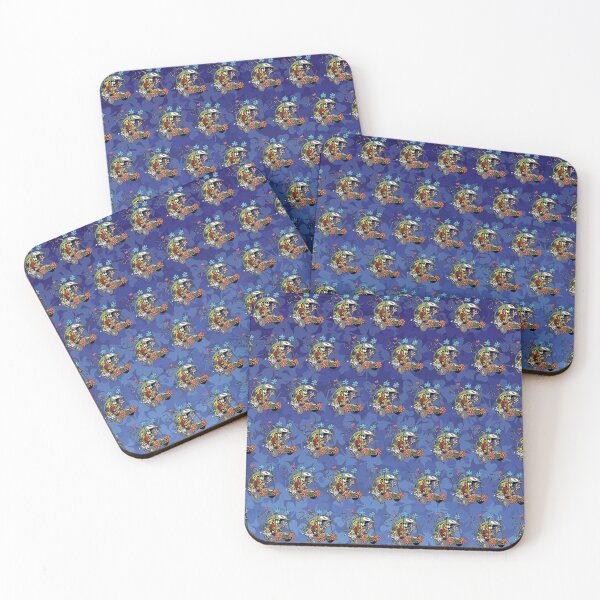 Item preview, Marsupilami in car with family / Blue design / Pattern designed and sold by Hubashop.