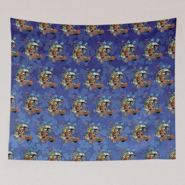 Item preview, Marsupilami in car with family / Blue design / Pattern designed and sold by Hubashop.
