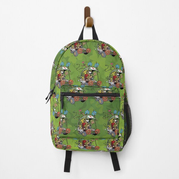 Item preview, Marsupilami in car with family / Green design / Pattern designed and sold by Hubashop.
