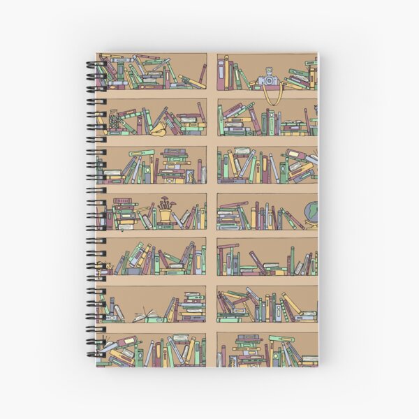 Messy Bookshelves Spiral Notebook