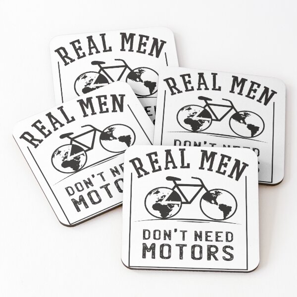 Item preview, Bicycle motif - real men don't need a motor designed and sold by carlos-ideas.