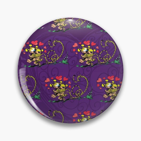 Item preview, Marsupilami in love with girl / Purple design / Pattern designed and sold by Hubashop.