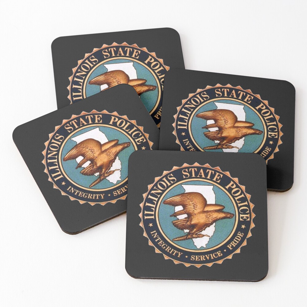 Illinois State Police Coasters (Set of 4)