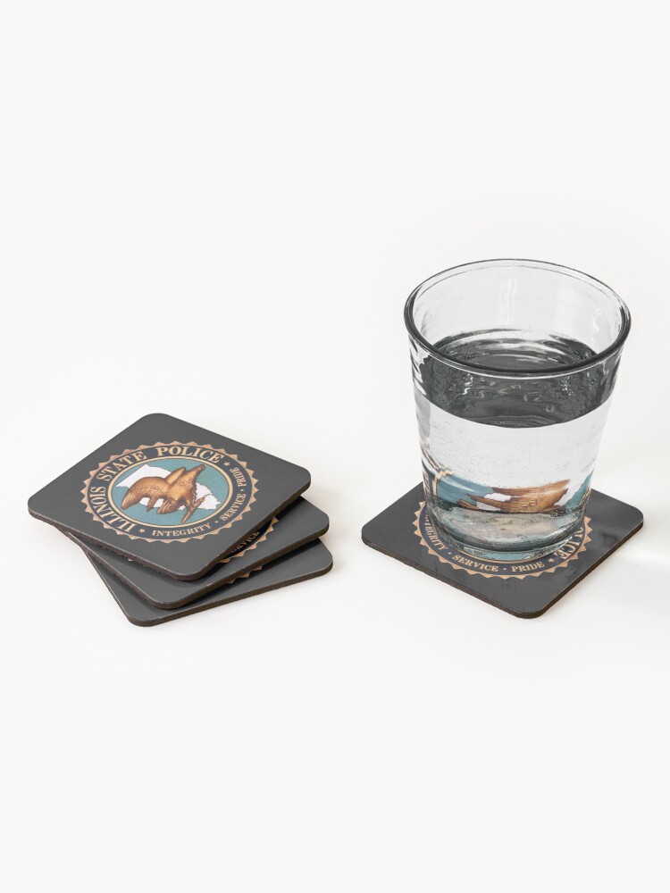 Alternate view of Illinois State Police Coasters (Set of 4)