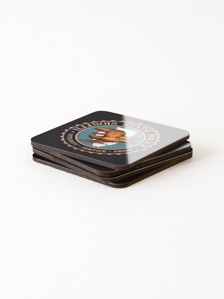 Alternate view of Illinois State Police Coasters (Set of 4)