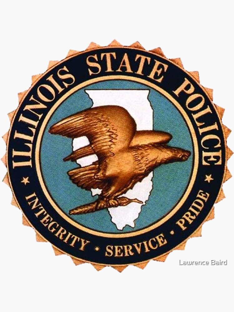 "Illinois State Police" Sticker for Sale by lawrencebaird Redbubble
