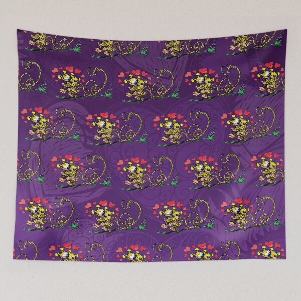 Item preview, Marsupilami in love with girl / Purple design / Pattern designed and sold by Hubashop.