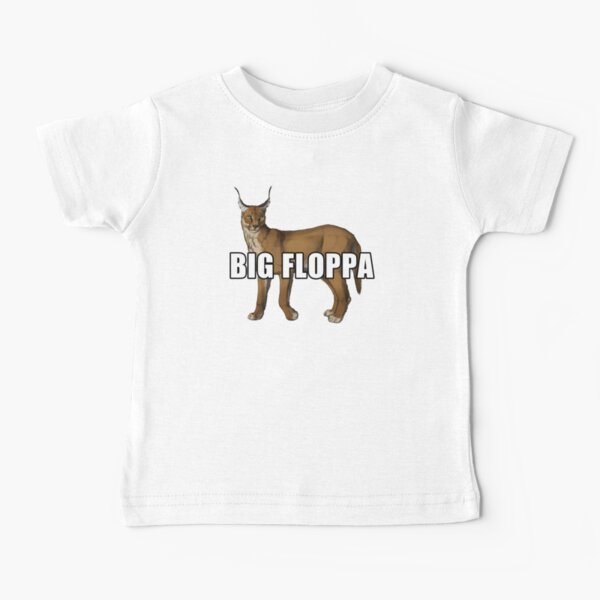 Camiseta Infantil Big Floppa Caracal Flopa Gato LK-083