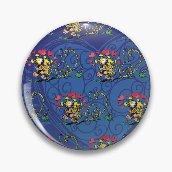 Item preview, Marsupilami in love with girl / Dark blue design / Pattern designed and sold by Hubashop.