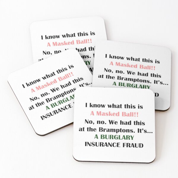 Item preview, BBC Ghosts burglary quote designed and sold by footballmusical.
