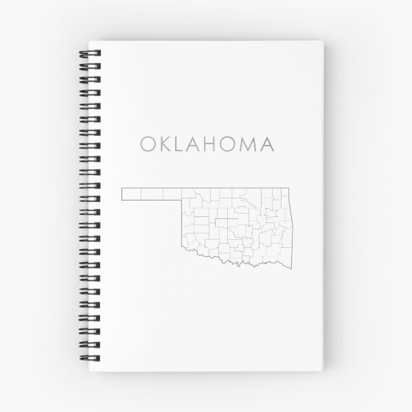 Item preview, Oklahoma Silver State Counties Map designed and sold by Alo.