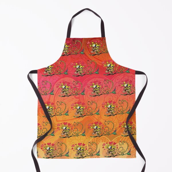 Item preview, Marsupilami in love with girl / Orange red design / Pattern designed and sold by Hubashop.