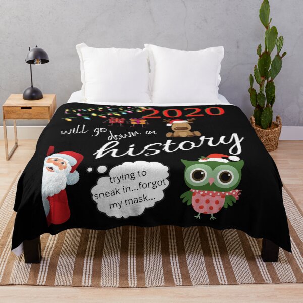 Item preview, 2020 will go down in history, virtual christmas, merry quarantine christmas, christmas gift idea, funny christmas shirt, pandemic christmas, quarantine holiday, designed and sold by prteacool.