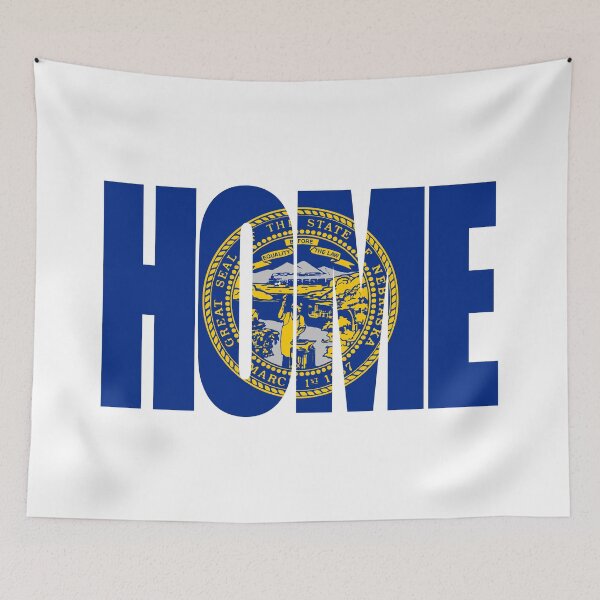 Item preview, Nebraska Home - State Flag designed and sold by DonDota.