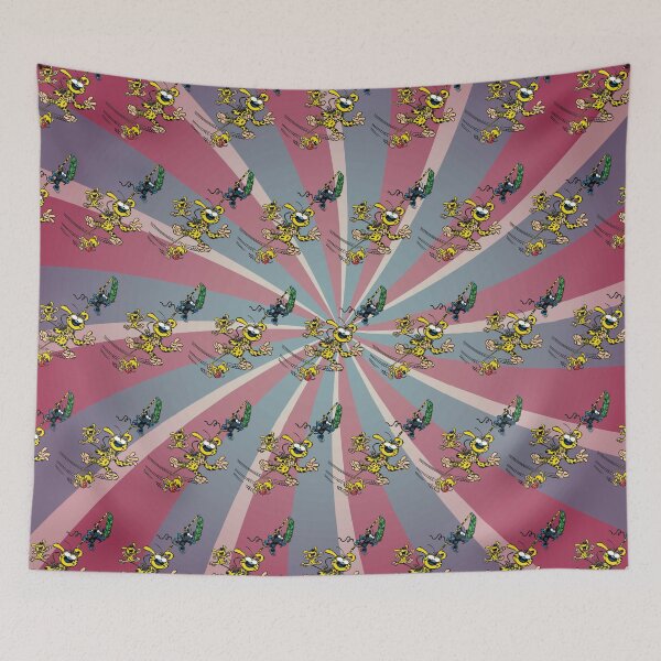Item preview, Marsupilami playing with babies / Retro design / Pattern designed and sold by Hubashop.