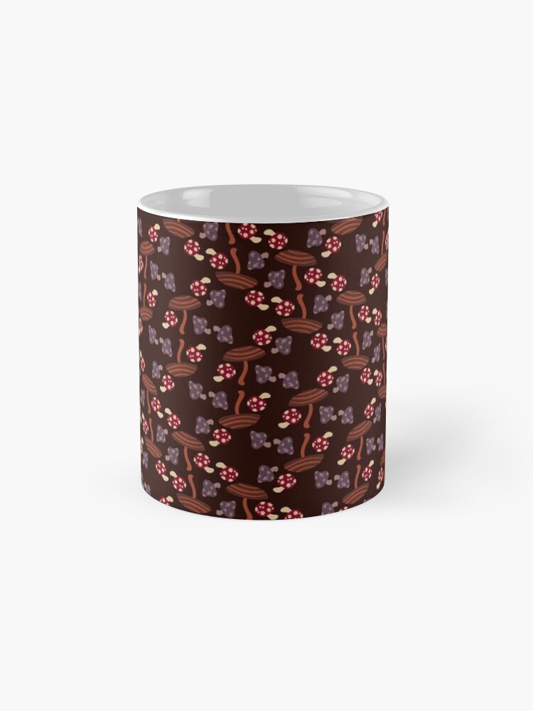 Alternate view of Falling for Autumn-Mushroom Pattern Mug