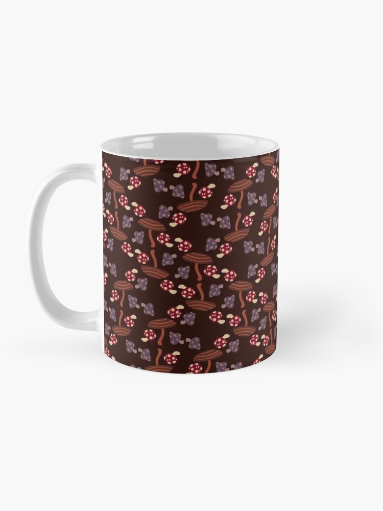 Alternate view of Falling for Autumn-Mushroom Pattern Mug