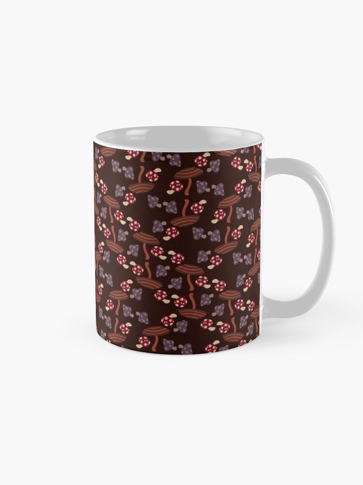 Alternate view of Falling for Autumn-Mushroom Pattern Mug