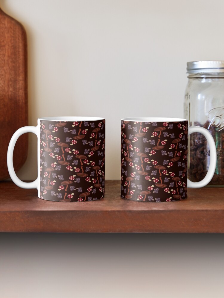 Alternate view of Falling for Autumn-Mushroom Pattern Mug