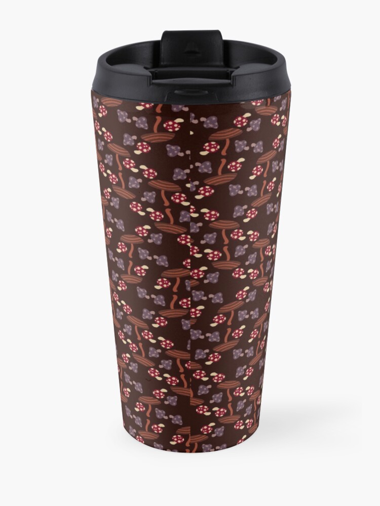 Alternate view of Falling for Autumn-Mushroom Pattern Travel Mug
