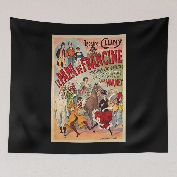 Item preview, retro le papa de francine theatre cluny             designed and sold by CorasPosters.