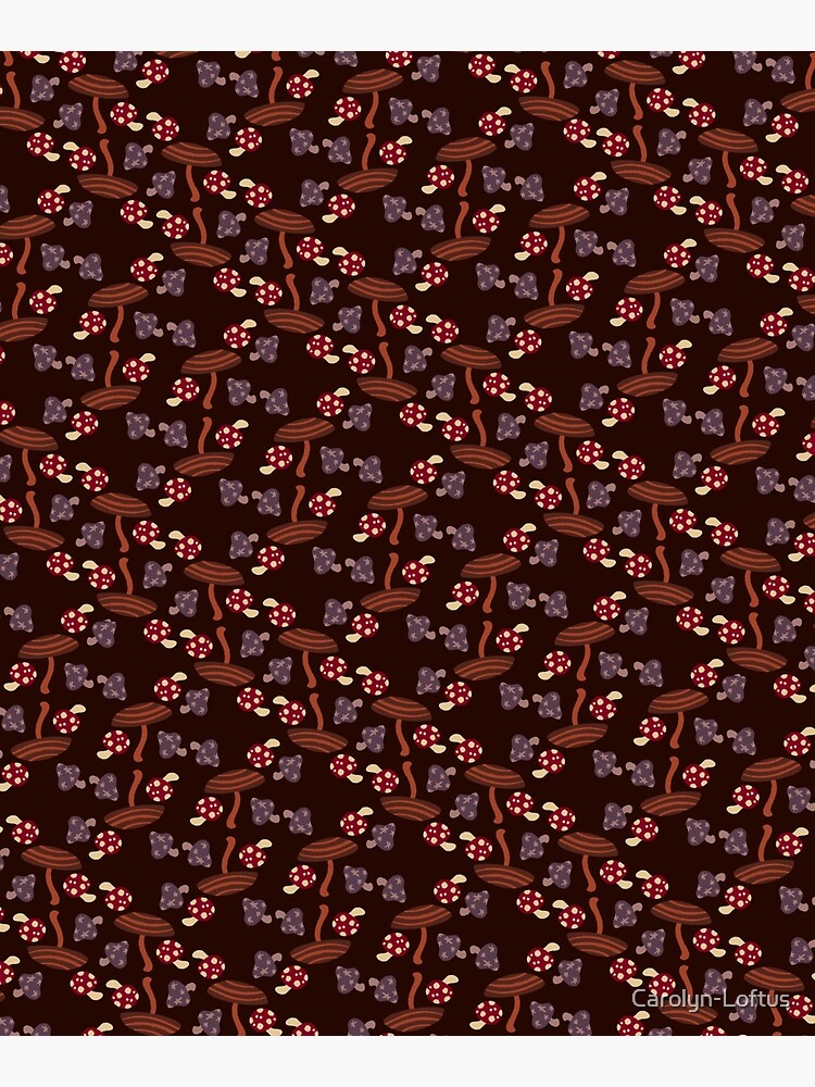 Falling for Autumn-Mushroom Pattern by Carolyn-Loftus