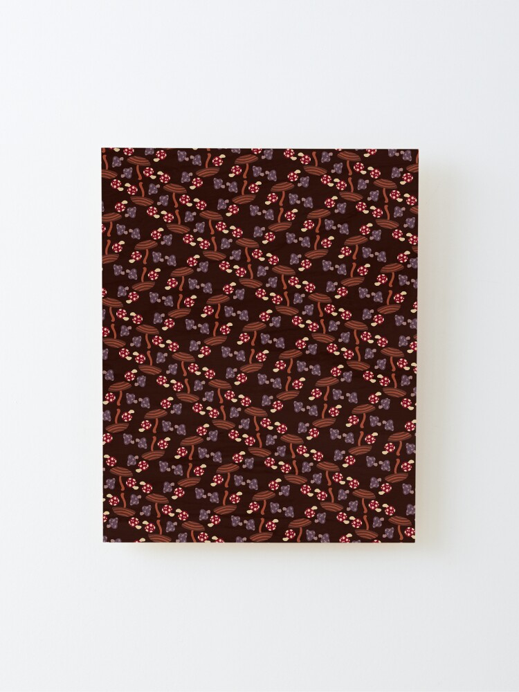 Alternate view of Falling for Autumn-Mushroom Pattern Mounted Print