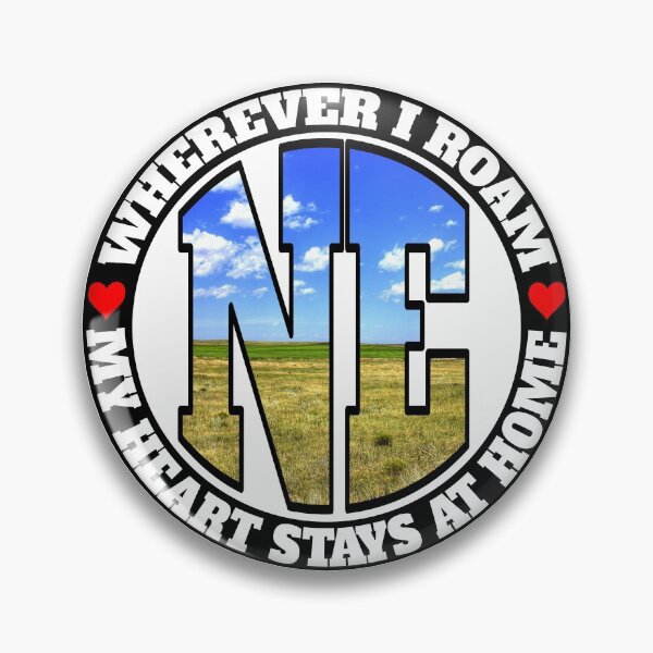 Item preview, Heart Stays Home - Nebraska designed and sold by DonDota.