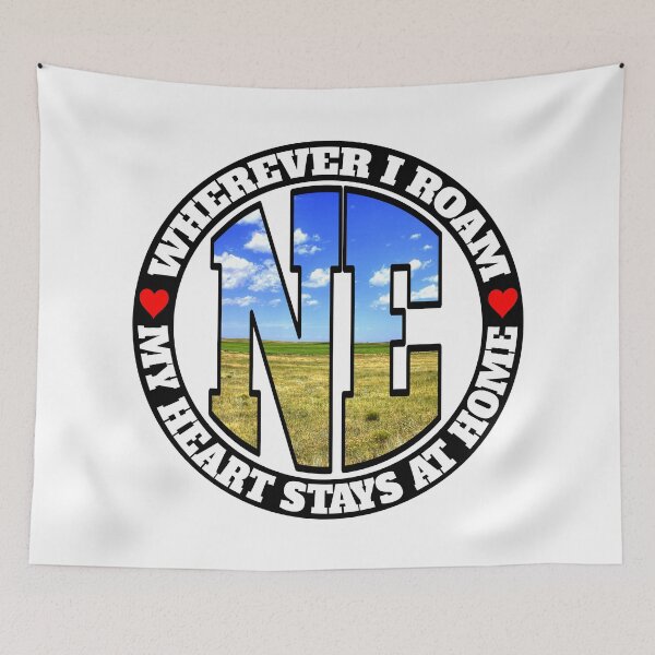 Item preview, Heart Stays Home - Nebraska designed and sold by DonDota.