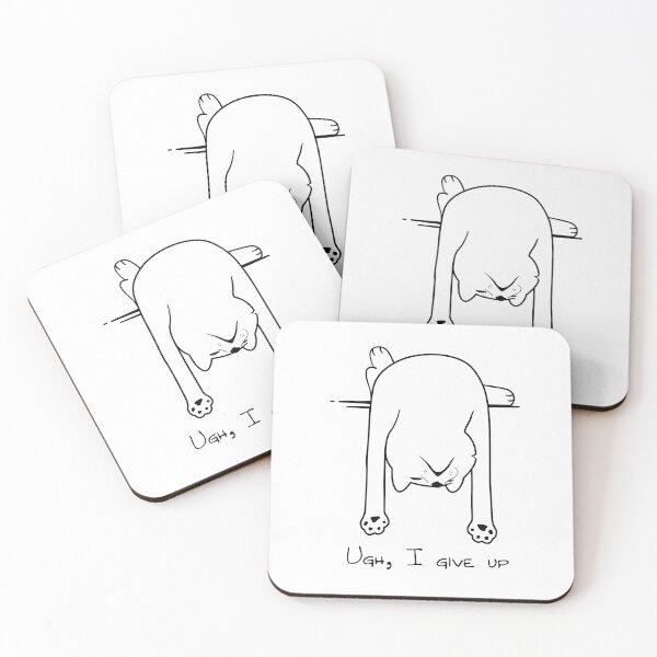 Item preview, Cat - I Give Up designed and sold by LazyBuffalo.
