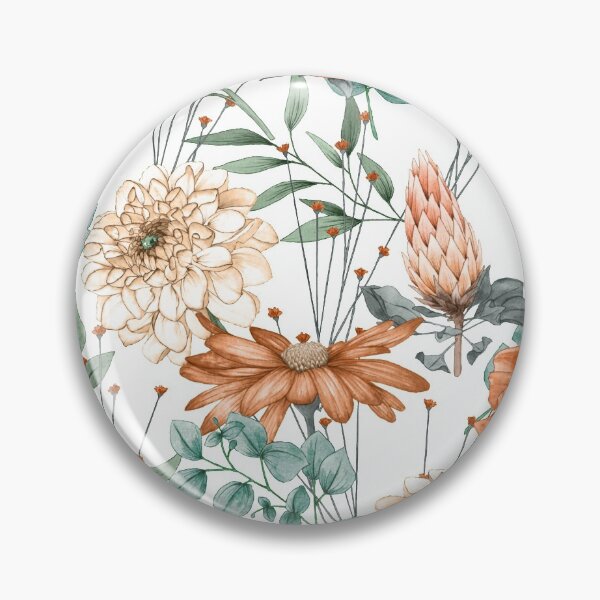Item preview, Lovely Burnt Orange Flower Pattern designed and sold by MFGB-Creations.