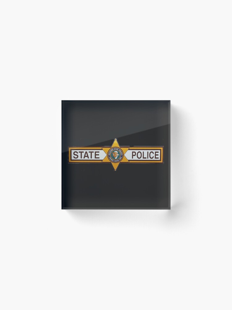 Alternate view of Illinois State Police Car Acrylic Block