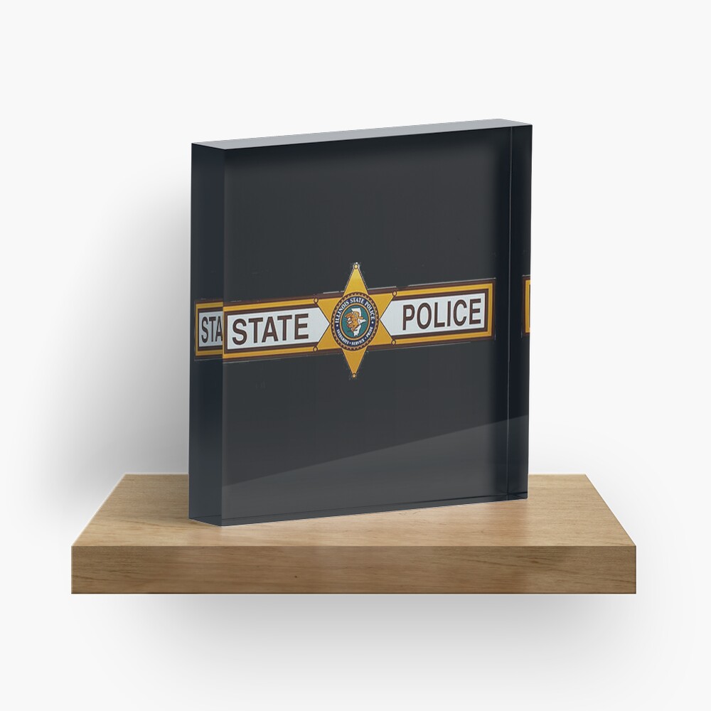 Illinois State Police Car Acrylic Block