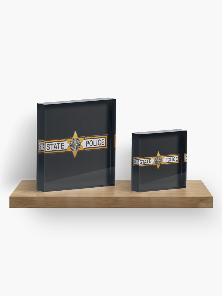 Alternate view of Illinois State Police Car Acrylic Block