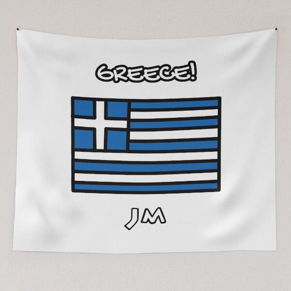Item preview, Greece Flag Drawn designed and sold by jesumedina.